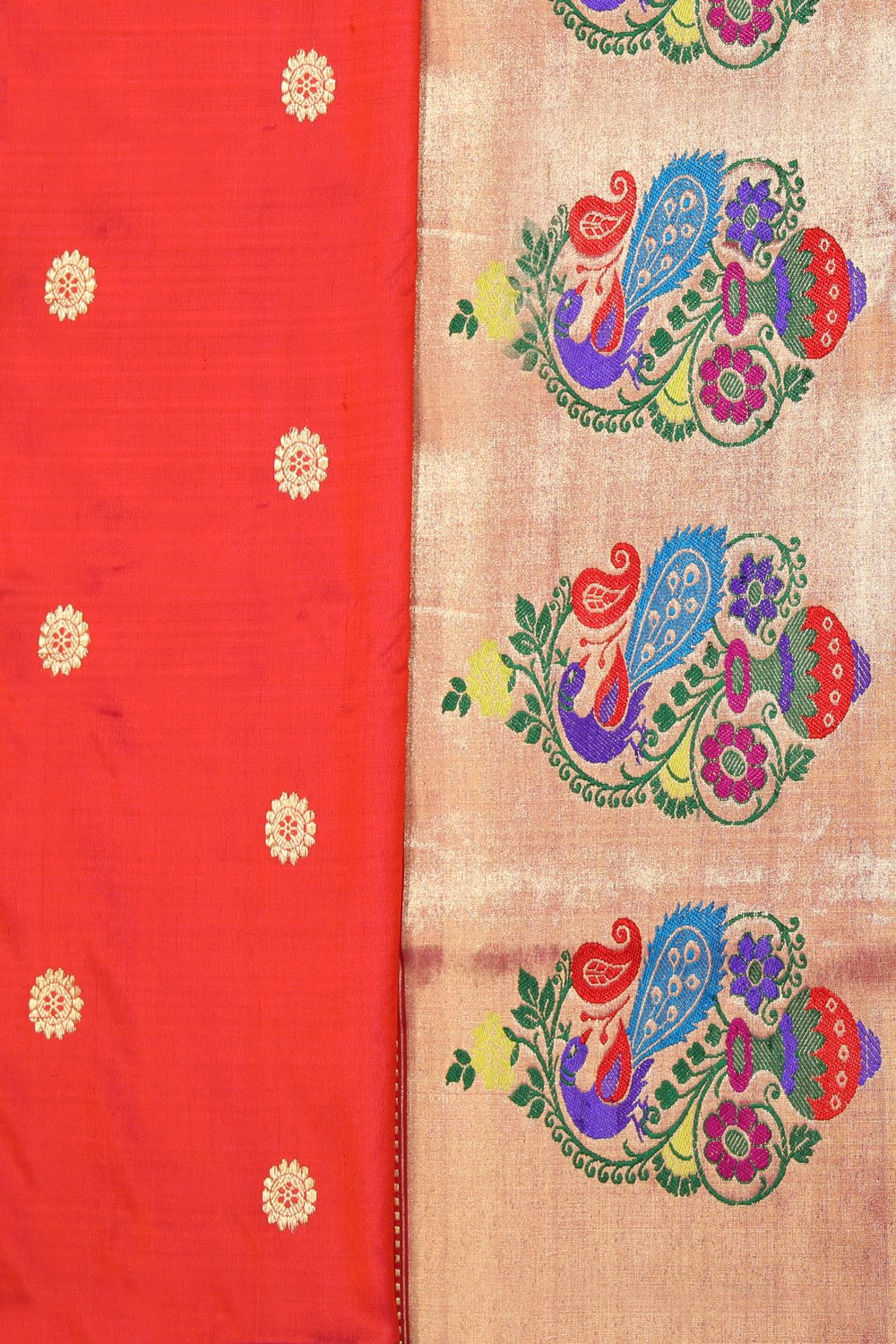 Collection of Paithani A Beautiful Fuchsia-Pink Saree in a gallery layout