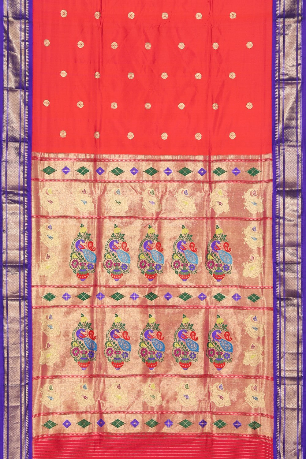 Collection of Paithani A Beautiful Fuchsia-Pink Saree in a gallery layout