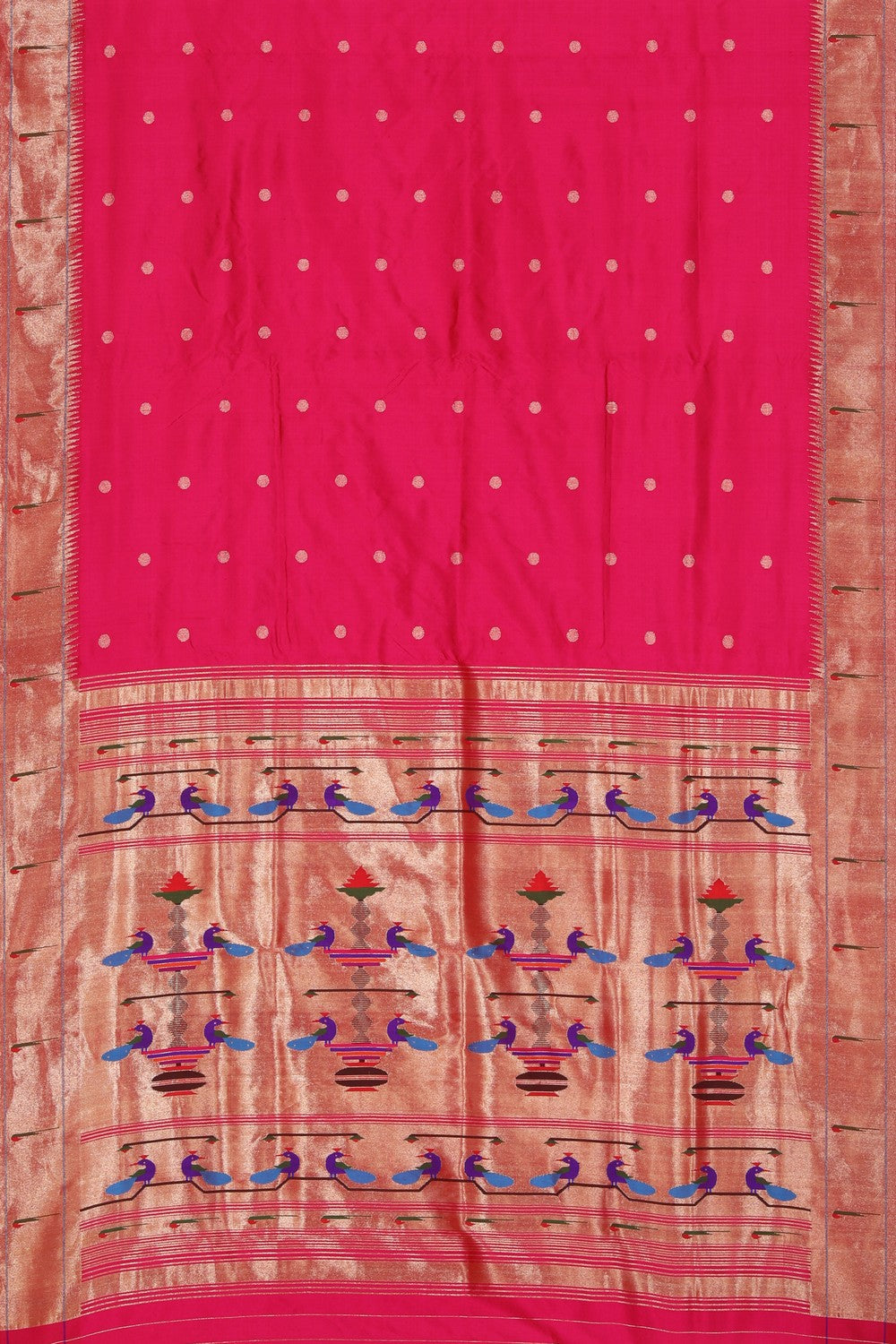 Collection of Paithani A Beautiful Pink Saree in a gallery layout