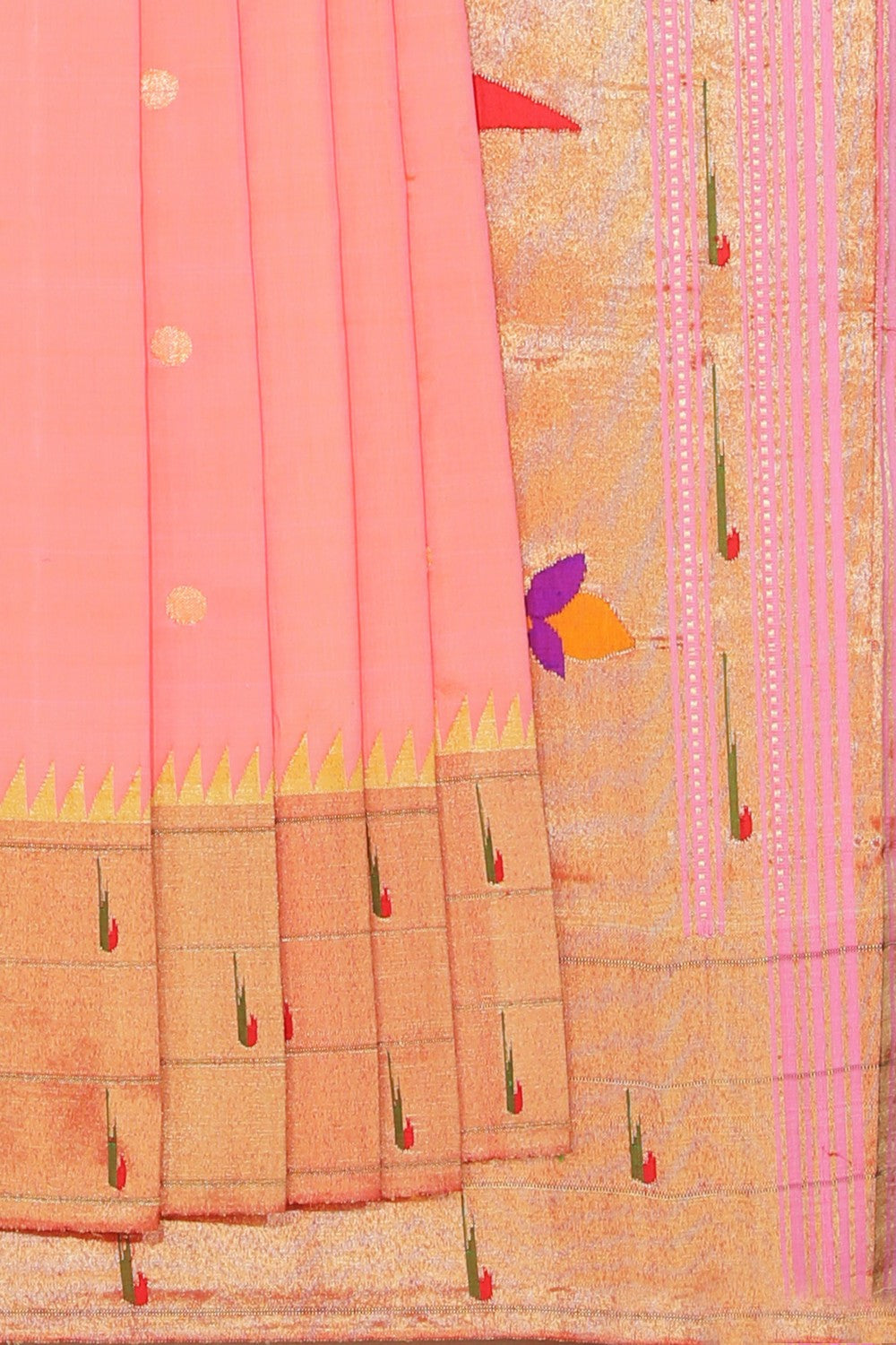 Paithani A Beautiful Peach Saree