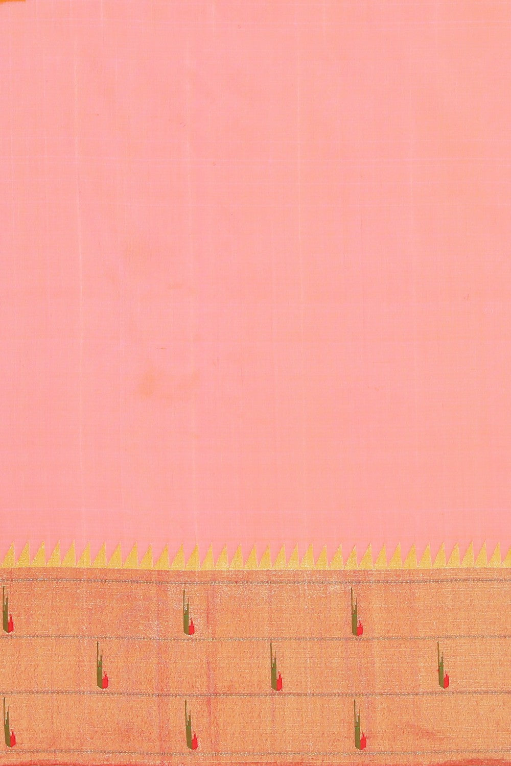 Collection of Paithani A Beautiful Peach Saree in a gallery layout