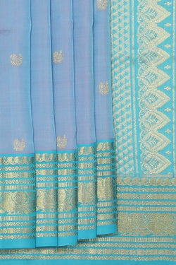 Collection of Venkatagiri Silk Lavender-Purple Saree in a gallery layout