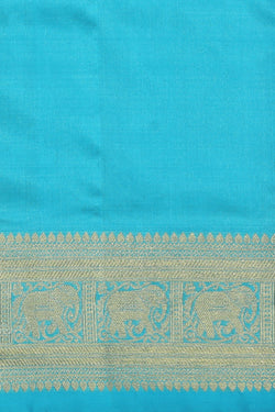 Image of Venkatagiri Silk Sea Blue Saree