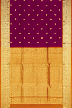 Collection of Venkatagiri Silk Plum Pink Saree in a gallery layout