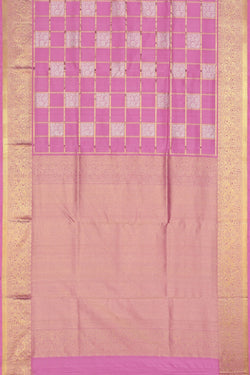 Image of Venkatagiri Silk Pink Saree