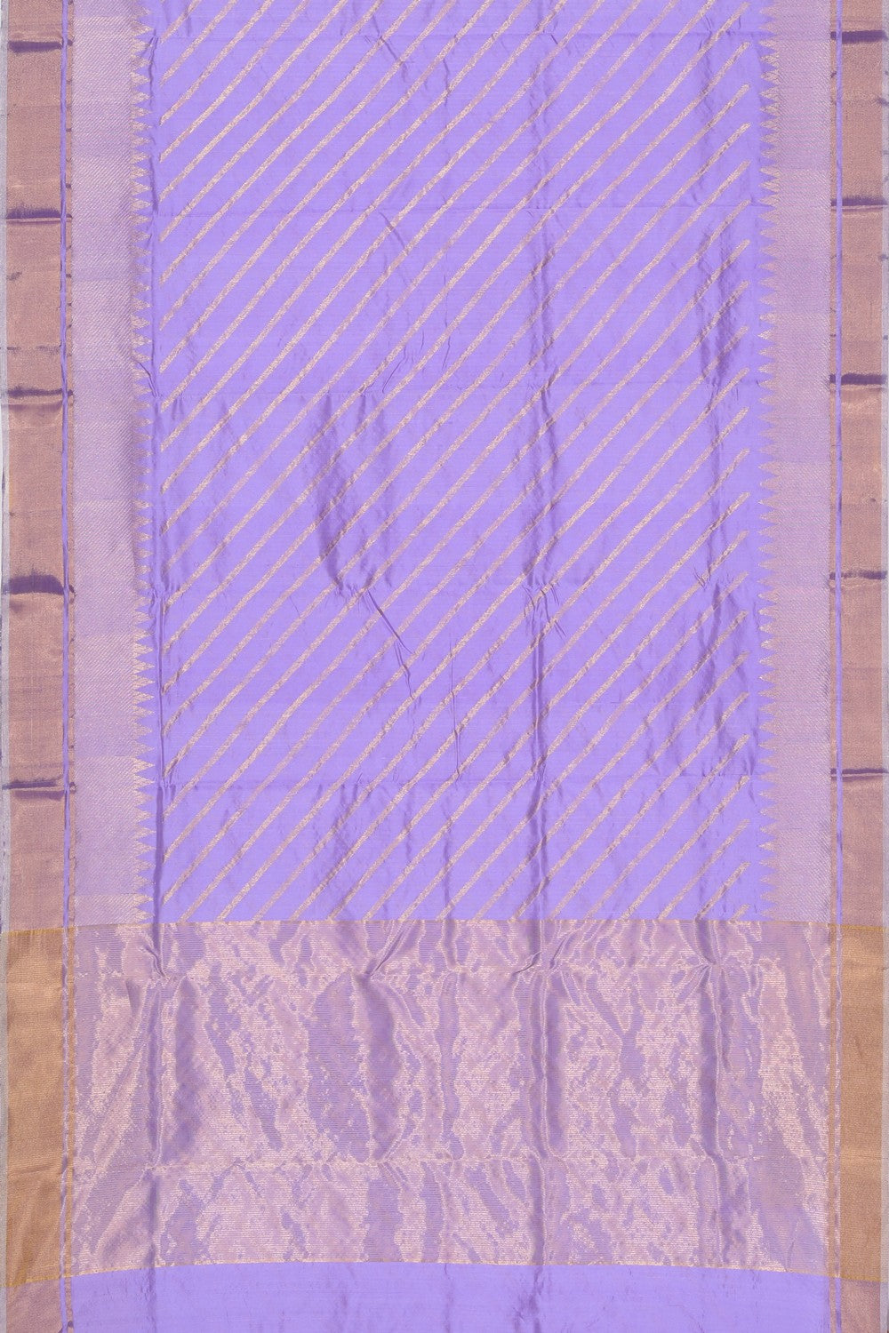 Chanderi Cotton Silk Purple Saree