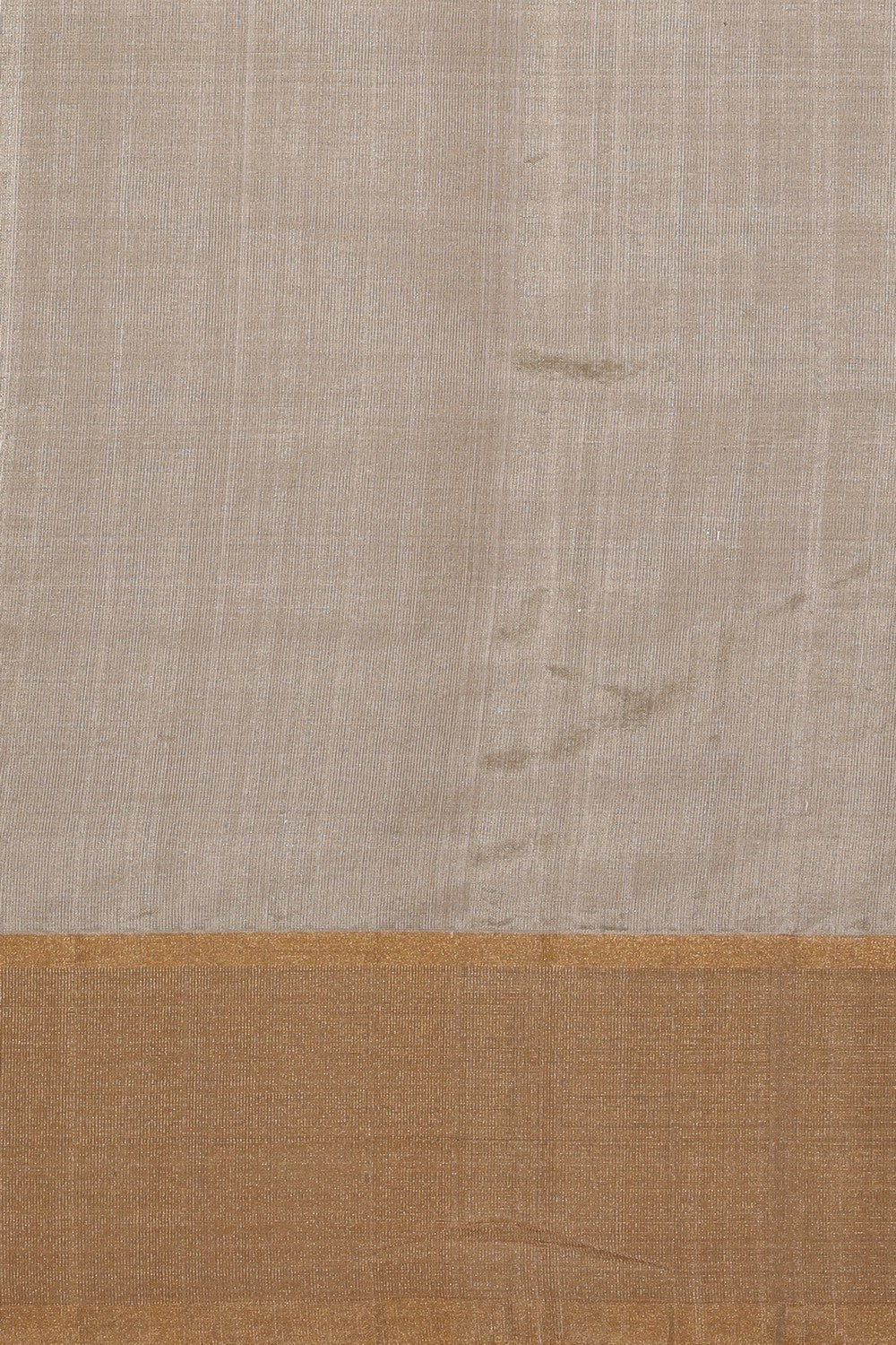 Image of Chanderi Cotton Silk Off-White Saree