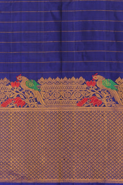 Collection of Gadwal Silk Pavada Unstitched Set in a gallery layout