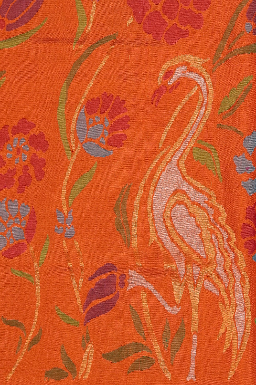 Collection of Uppada Silk Orange Saree in a gallery layout