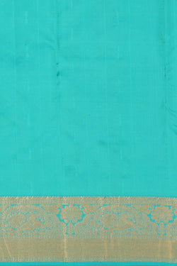 Collection of South Silk Sea Green Saree in a gallery layout