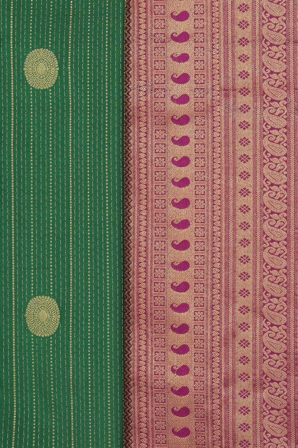 Collection of South Silk Green Saree in a gallery layout