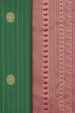 Collection of South Silk Green Saree in a gallery layout