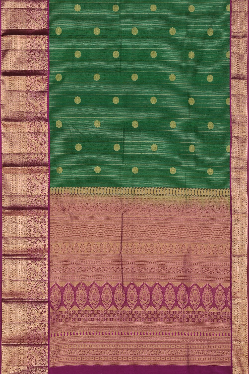 Collection of South Silk Green Saree in a gallery layout