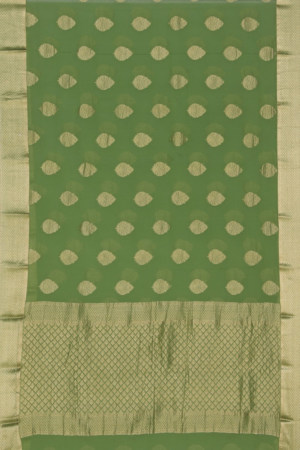 Image of Georgette Sage Green Saree