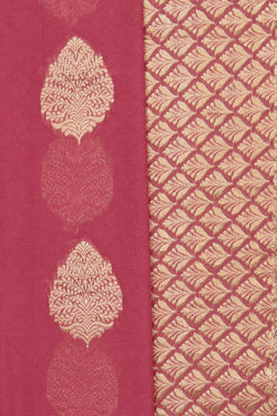 Collection of Georgette Onion-Pink Saree in a gallery layout