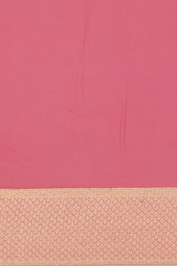 Collection of Georgette Onion-Pink Saree in a gallery layout