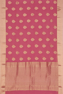 Collection of Georgette Onion-Pink Saree in a gallery layout