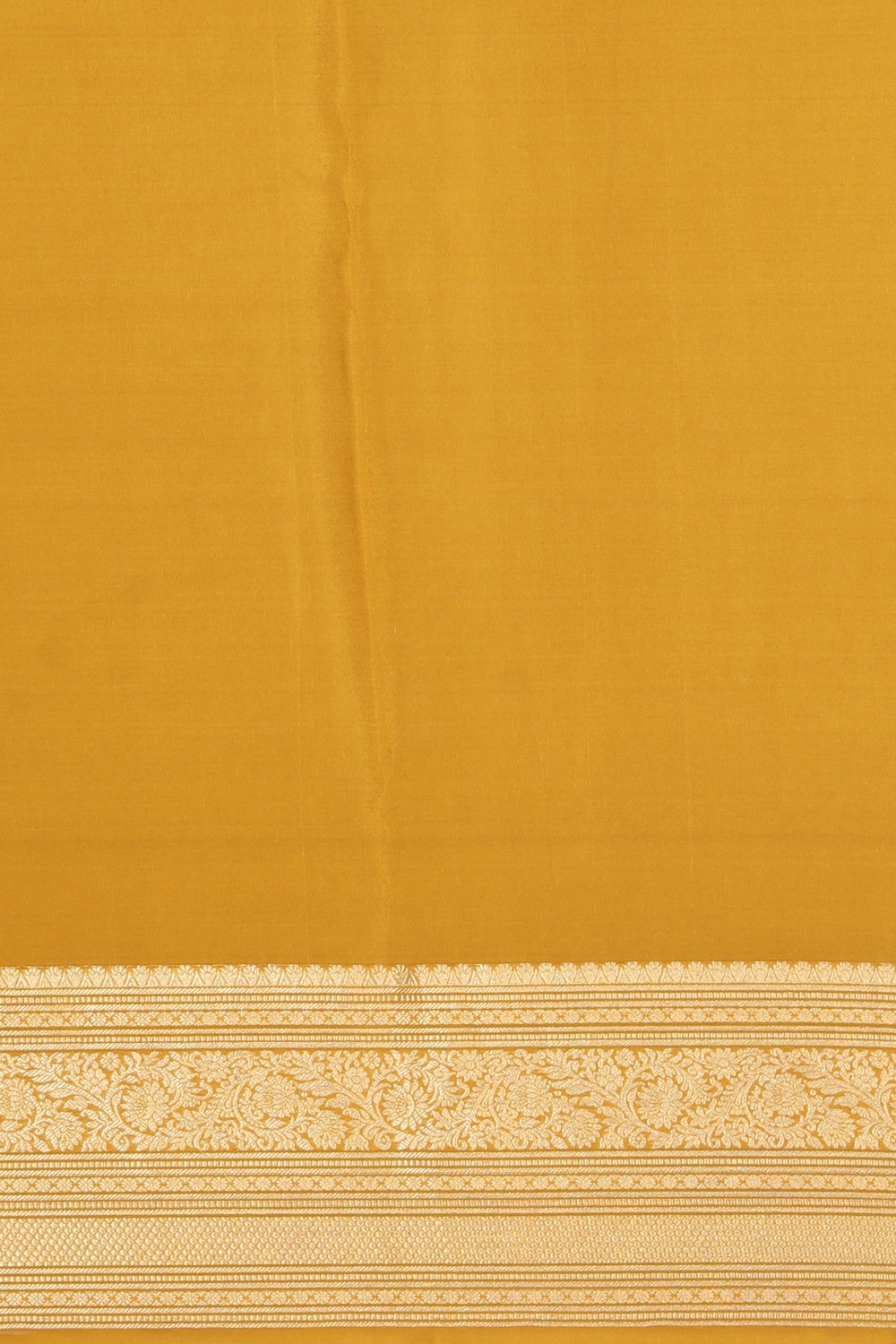 Collection of Crepe Fenugreek Mustard Saree in a gallery layout