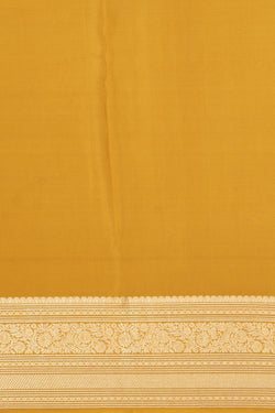 Collection of Crepe Fenugreek Mustard Saree in a gallery layout