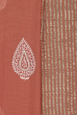 Image of Chiffon Peach Saree