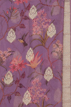 Collection of Georgette Purple Saree in a gallery layout