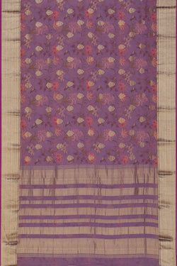 Collection of Georgette Purple Saree in a gallery layout