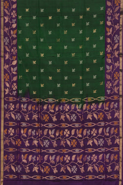 Collection of Uppada Silk Green Saree in a gallery layout