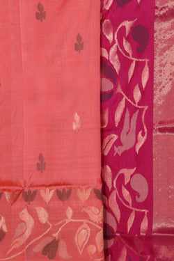 Collection of Uppada Silk Peach Saree in a gallery layout