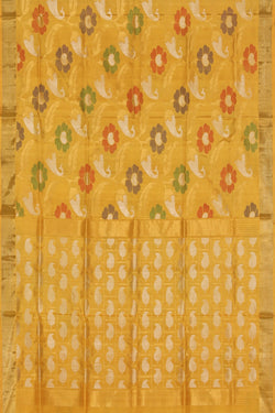 Image of Uppada Silk Yellow Saree