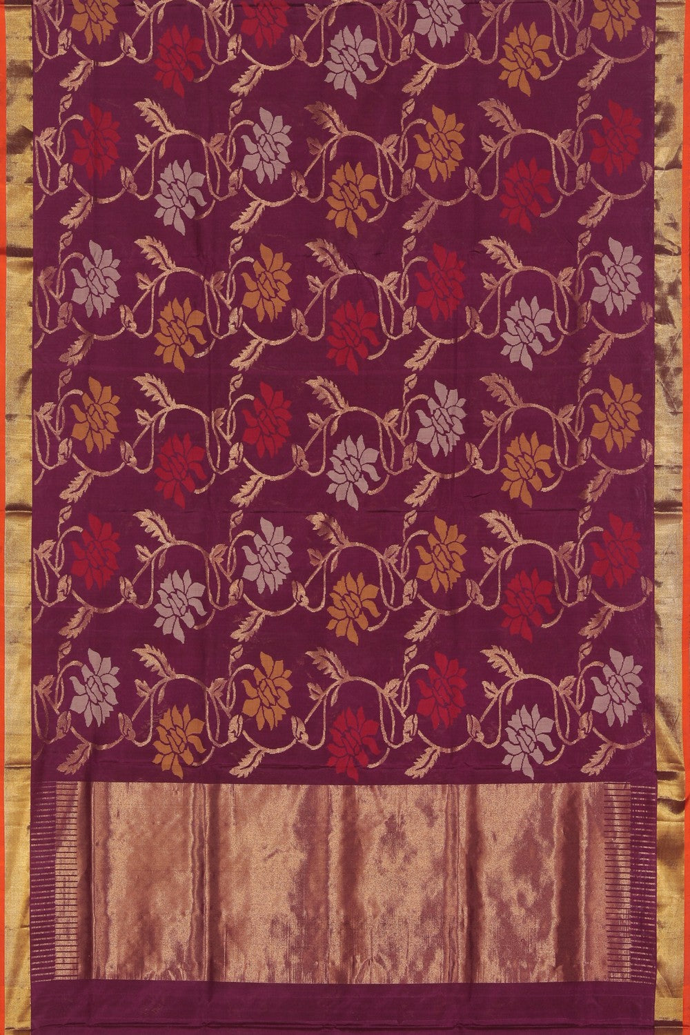 Collection of Uppada Silk Violet Saree in a gallery layout