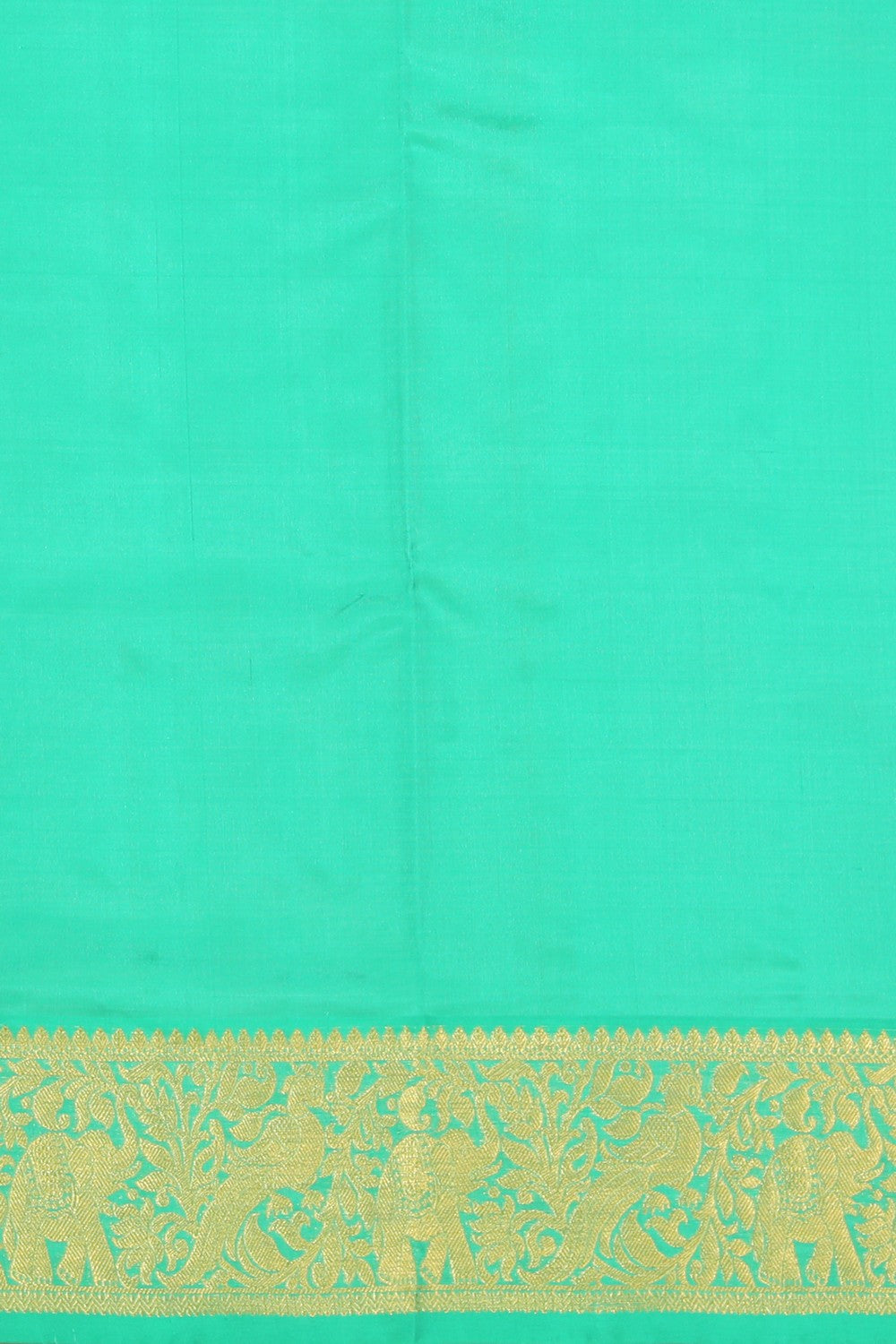 Collection of Venkatagiri Silk Sea Green Saree in a gallery layout