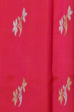 Collection of Venkatagiri Silk Fuchsia-Pink Saree in a gallery layout