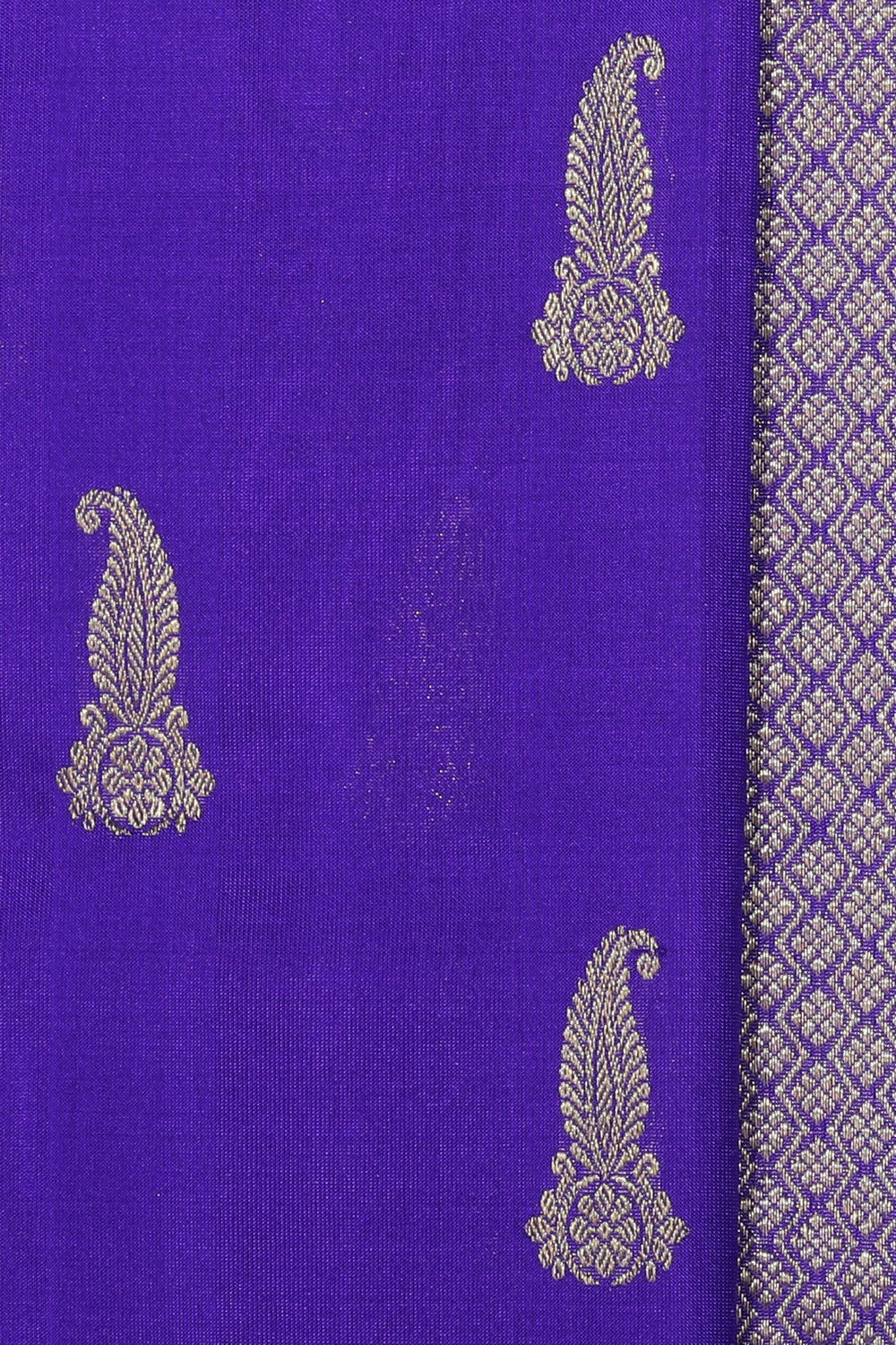 Collection of Venkatagiri Silk Purple Saree in a gallery layout