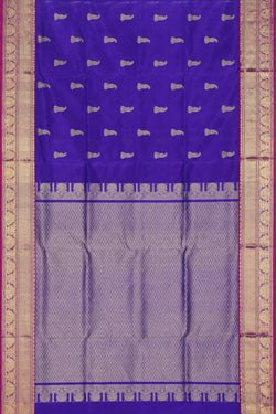 Collection of Venkatagiri Silk Purple Saree in a gallery layout