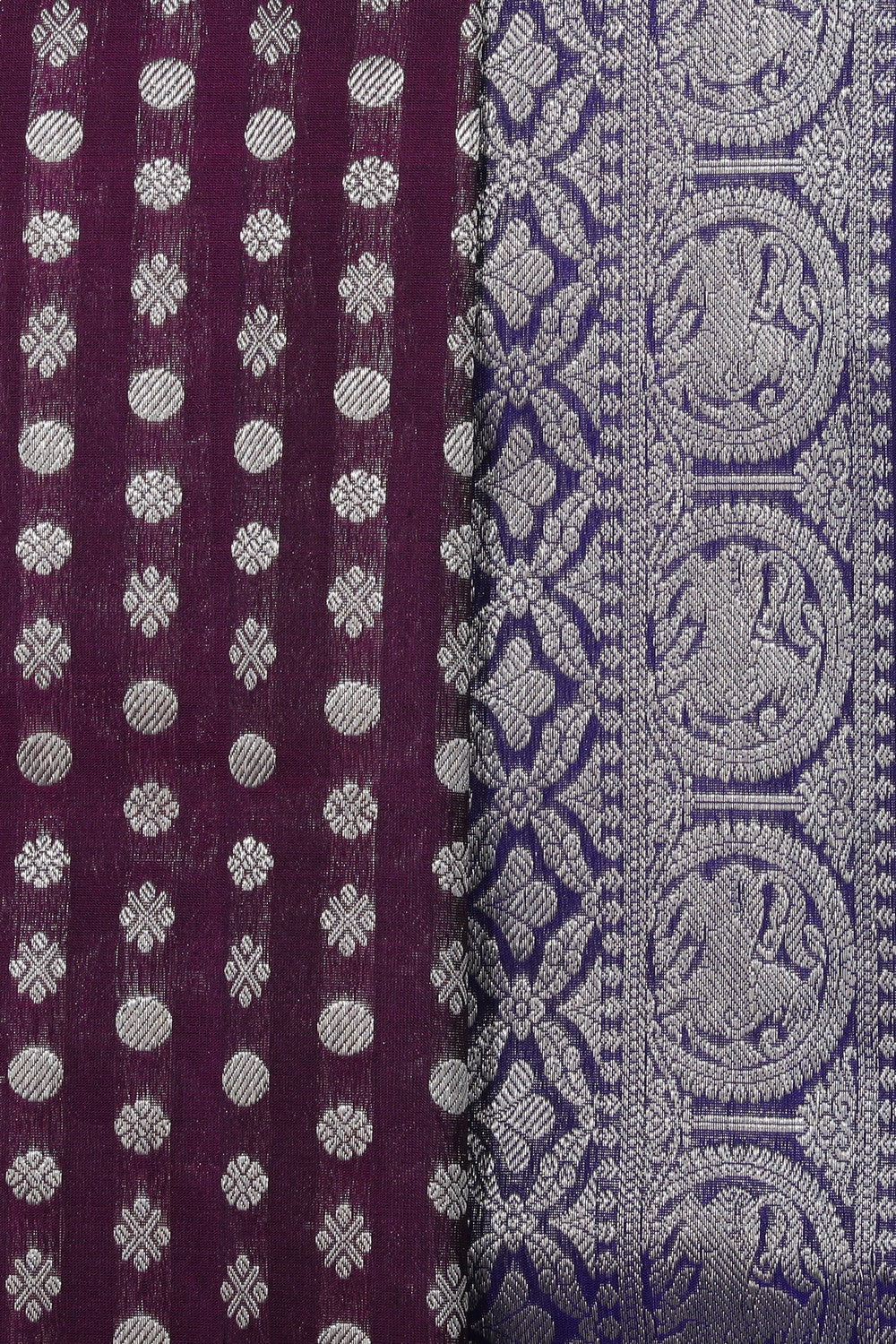 Venkatagiri Silk Purple Saree