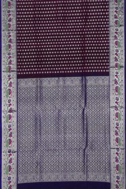 Image of Venkatagiri Silk Purple Saree