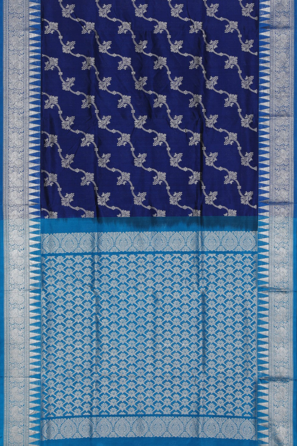 Venkatagiri Silk Indigo Blue Saree