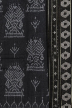 Collection of Sambalpuri Cotton Black Saree in a gallery layout