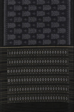 Collection of Sambalpuri Cotton Black Saree in a gallery layout