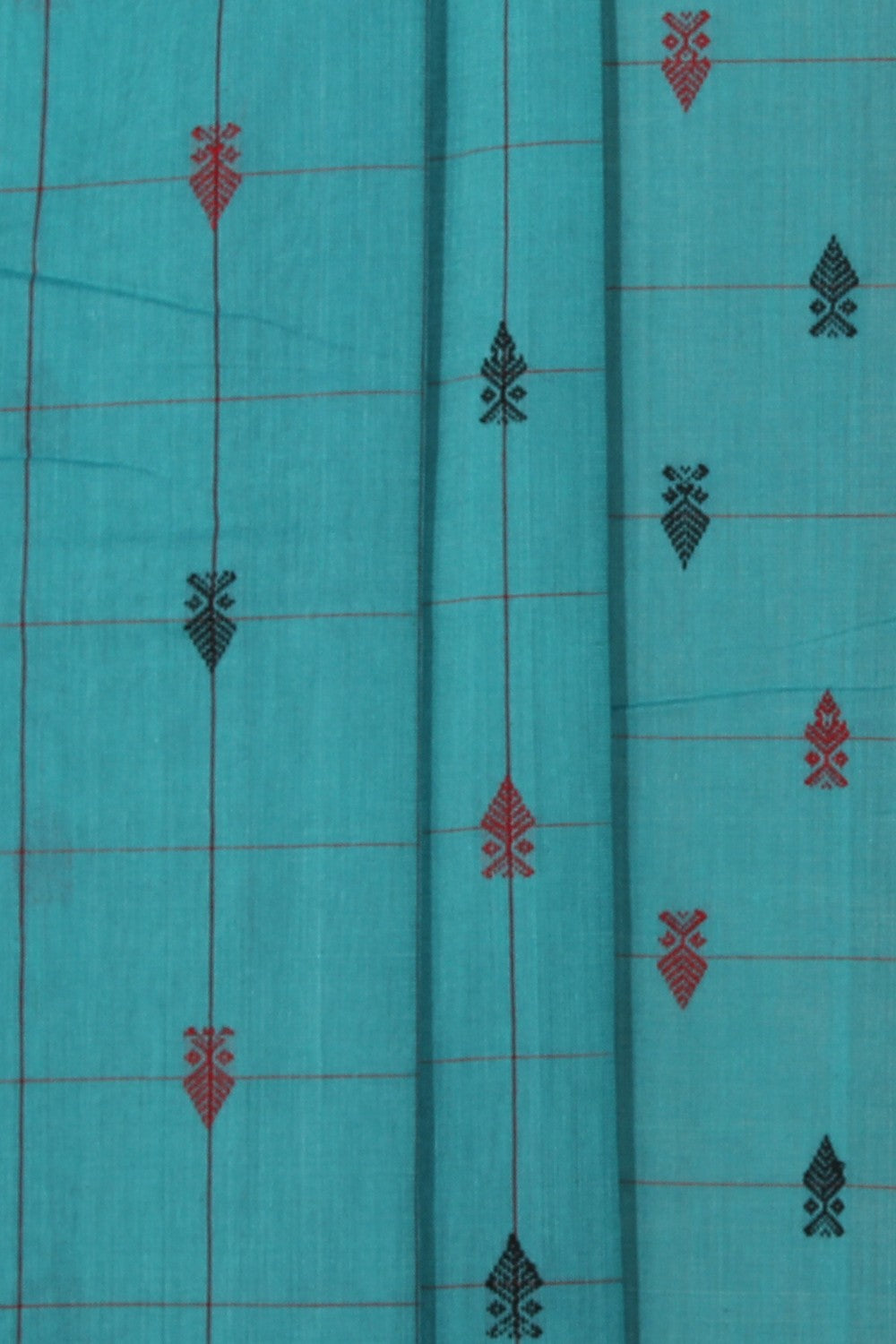 Sambalpuri Cotton Sea Green Saree