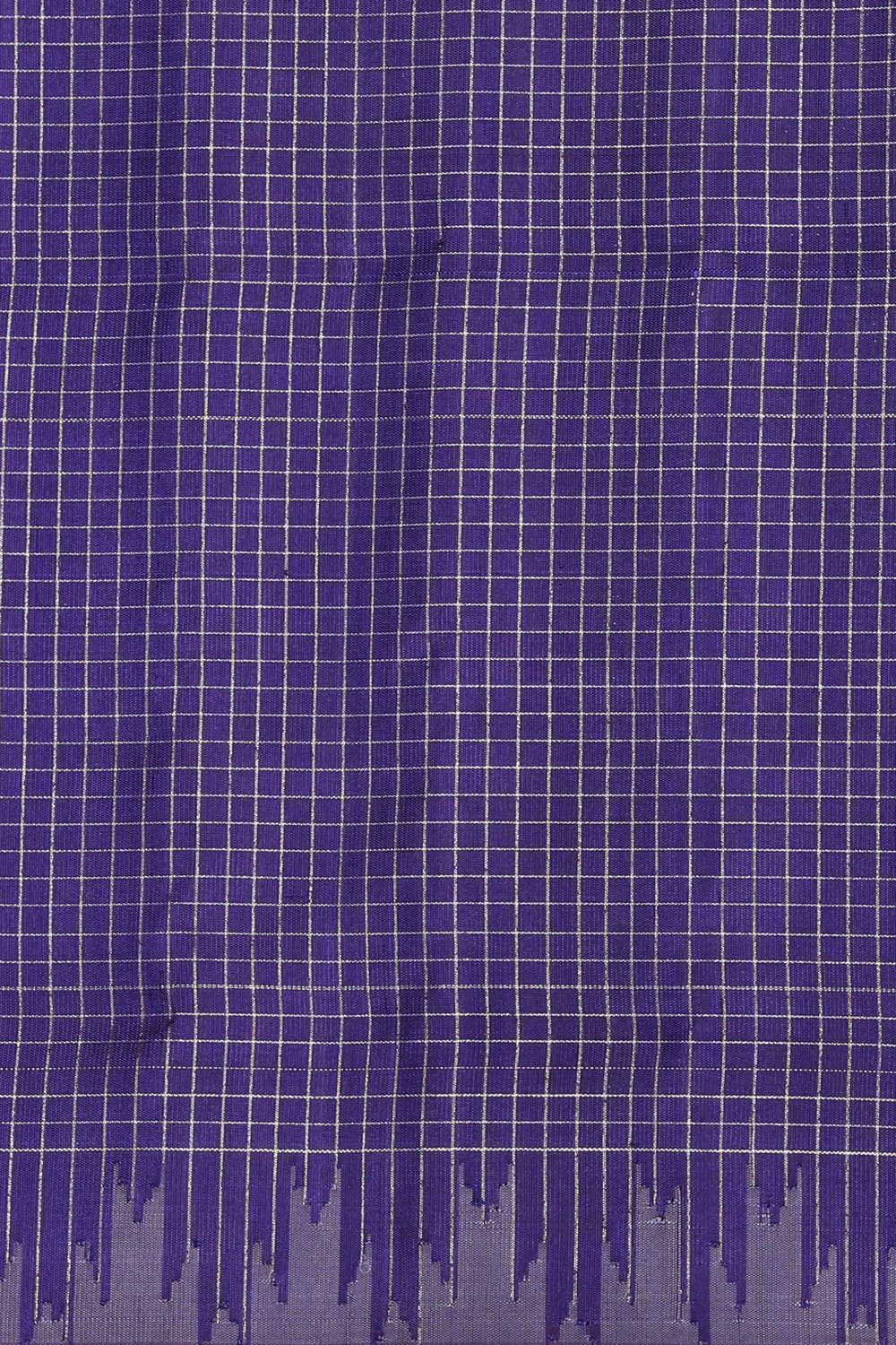 Collection of Gadwal Silk Violet Saree in a gallery layout