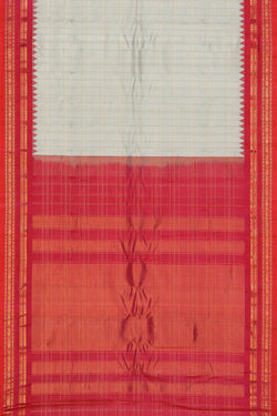 Collection of Gadwal Silk Grey Saree in a gallery layout