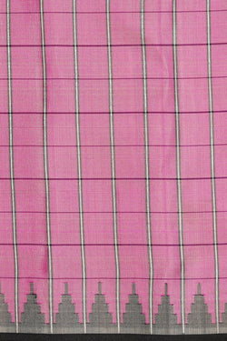 Collection of Gadwal Silk Pink Saree in a gallery layout