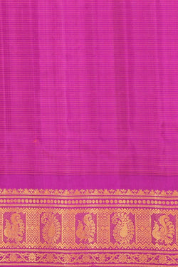 Collection of Gadwal Silk Beige Saree in a gallery layout