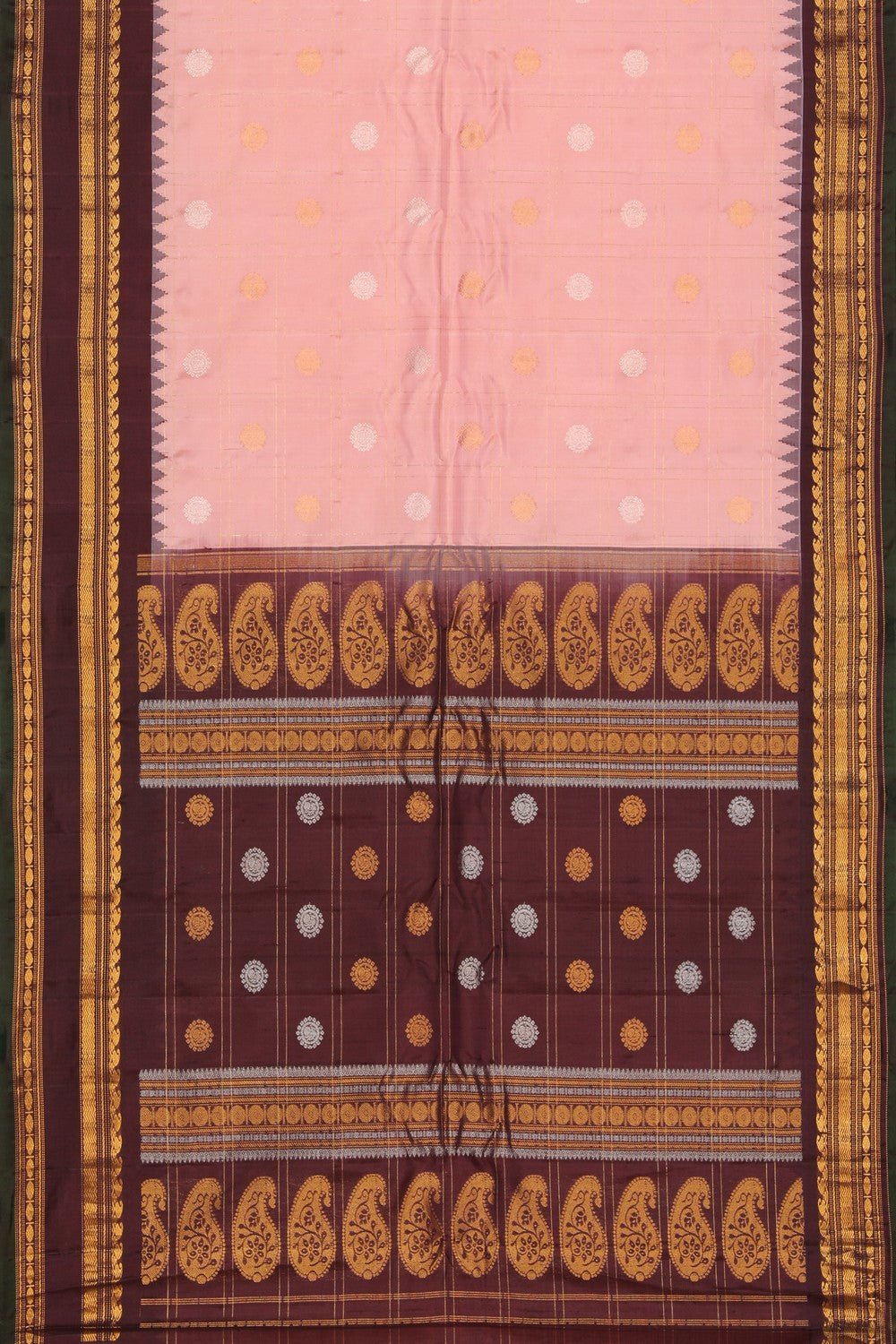 Gadwal Silk Pink Saree