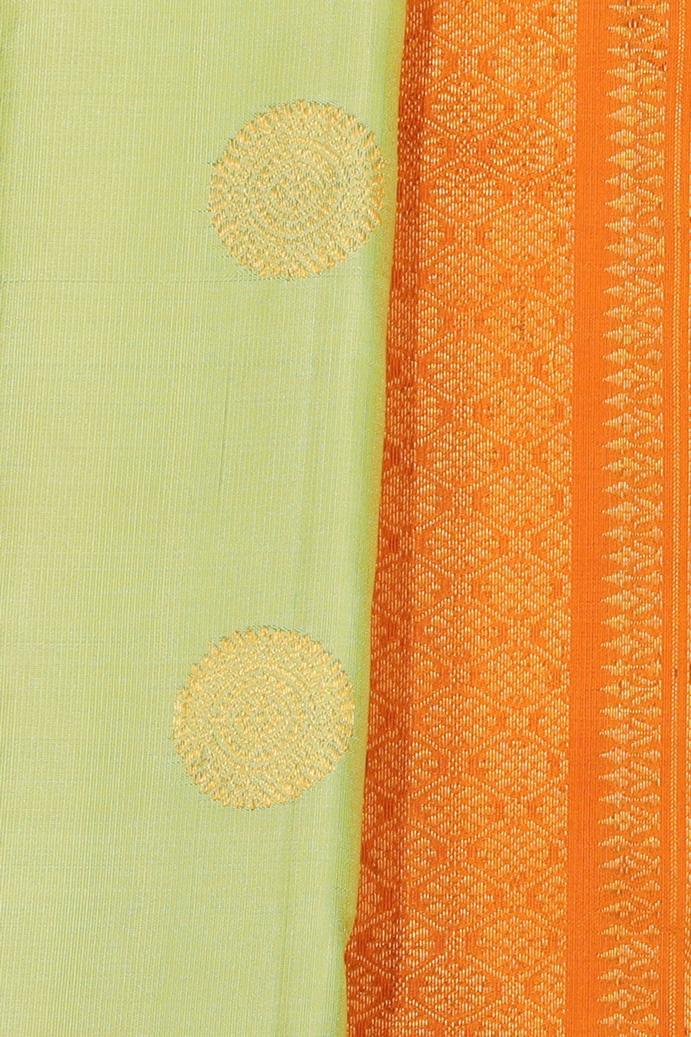 Collection of Gadwal Silk Mint-Green Saree in a gallery layout