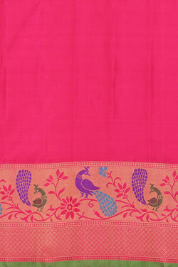 Collection of Gadwal Silk Peach Saree in a gallery layout