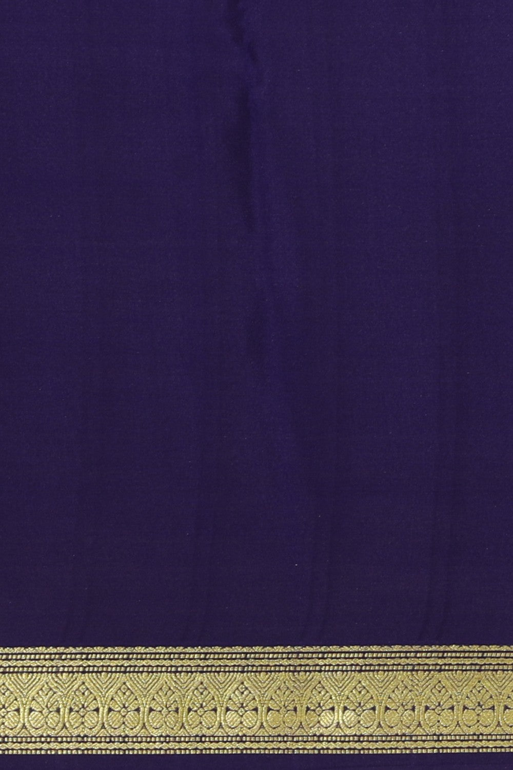 Collection of Mysore Binny Silk Purple Saree in a gallery layout