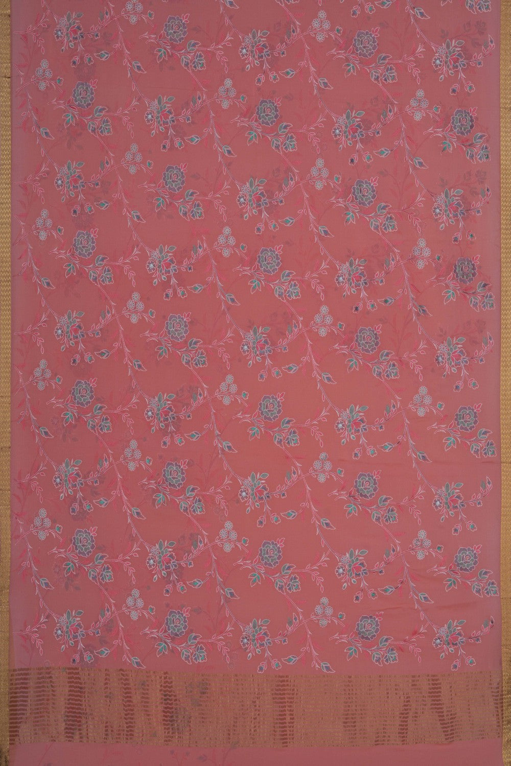 Image of Chiffon Embroidery Saree