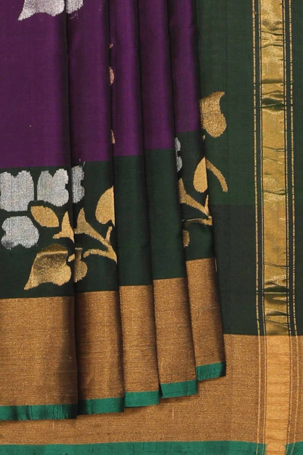 Collection of Uppada Silk Violet Saree in a gallery layout